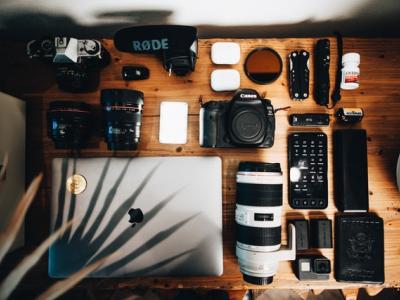Photo of photography gear.