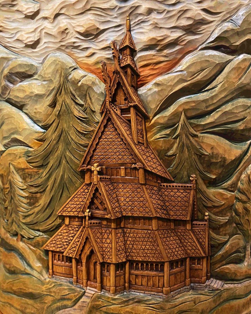 Competition entry: Norwegian carved chair