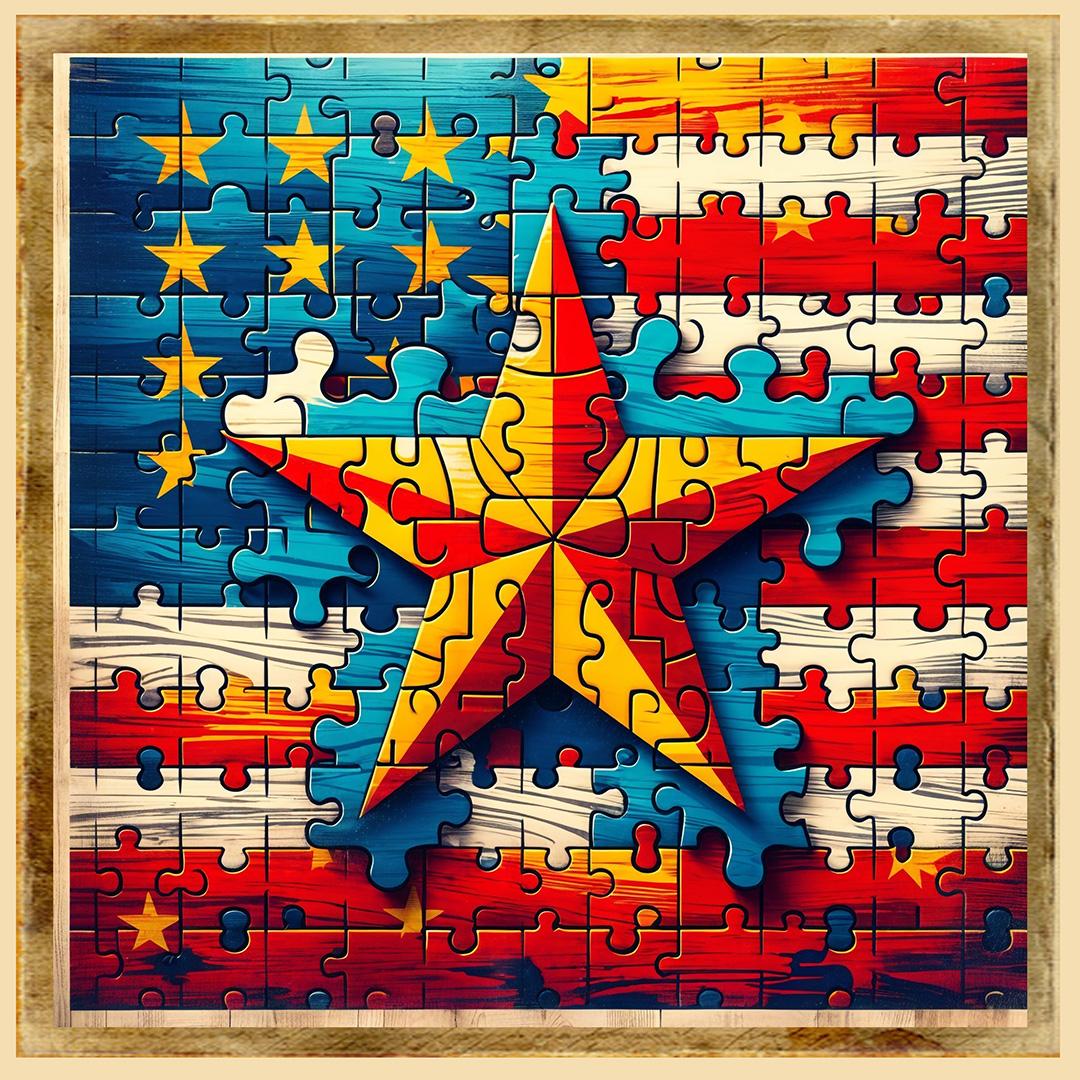 Competition entry: Staring the Flag Puzzle