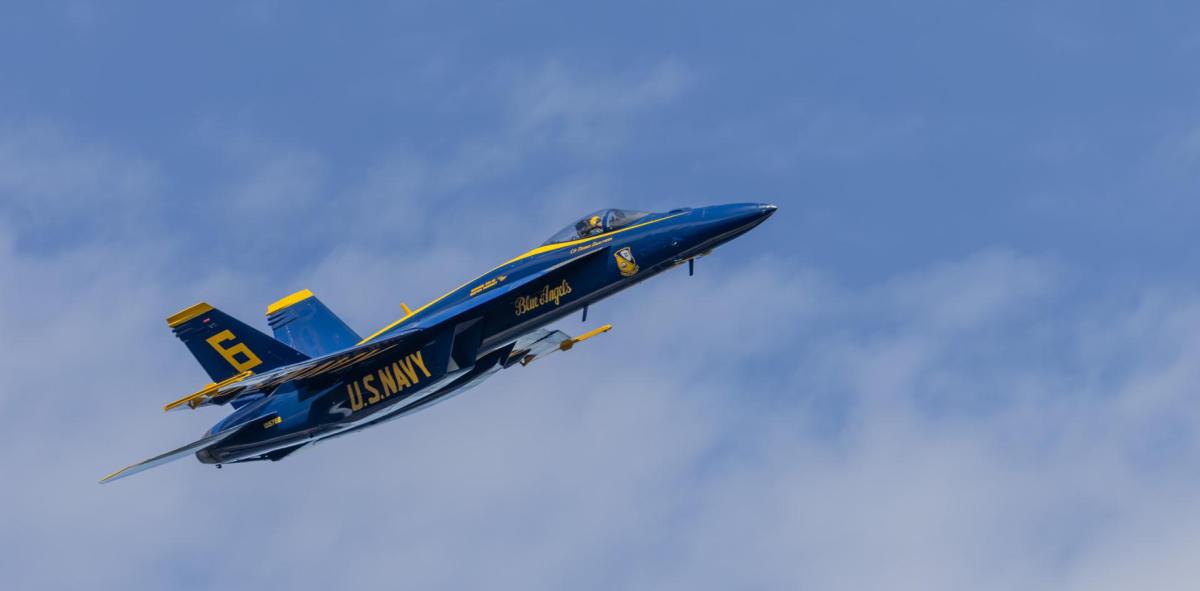 Blue angel aircraft