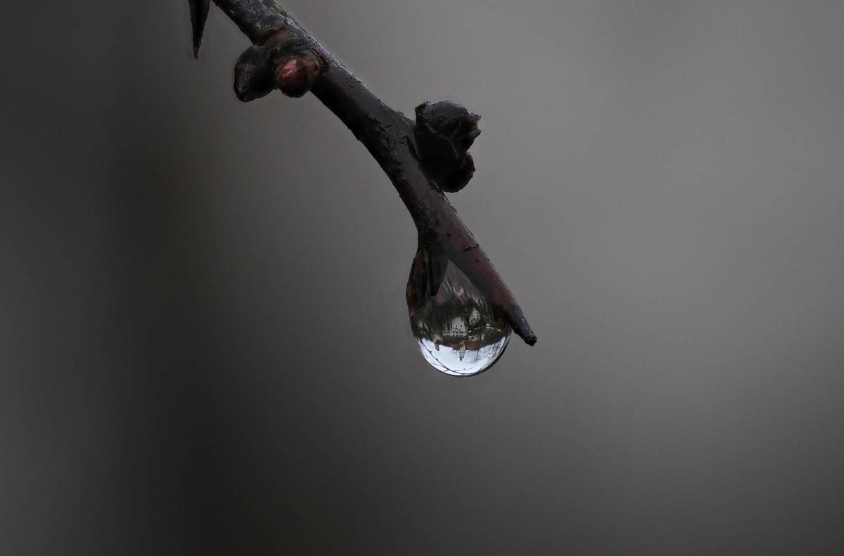 Competition entry: My Town reflected in a Water drop