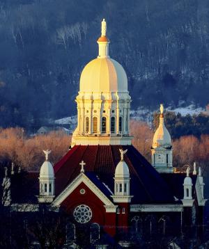 Competition entry: Winona Basilica at sunset